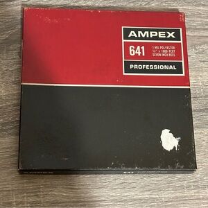 AMPEX 641 Professional 7" Reel to Reel Tape 1800 ft w/ Nat King Cole “Treasure”